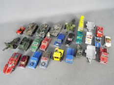 Dinky - Corgi - Britains - A collection of 27 loose play worn vehicles in mainly 1:43 scale