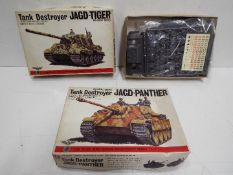 Two Bandai - WWII German Panzertruppe series model kits. 1:48 Scale.