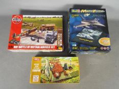 Airfix, Revell - Three boxed plastic model kits.