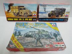 ESCI - Three x WWII Military Model kits - 1:72 Scale. # 3605 M12 KING KONG with U.S.