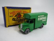 Matchbox - A boxed Matchbox #17 Bedford Removals Van.