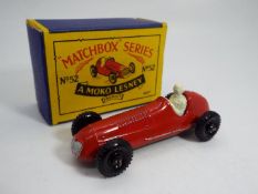 Matchbox - A boxed Matchbox #52 1948 Maserati 4 CLT.