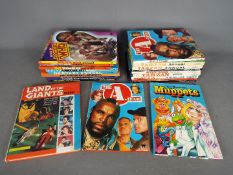 The A Team - Daktari - 2000-AD - A collection of 22 vintage TV related annuals including Tarzan,