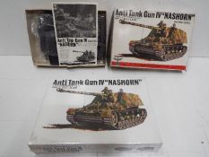 Two Bandai - WWII German Panzertruppe series model kits. 1:48 Scale.