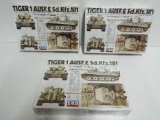 Fuman - Lot of 3 unopened 1/48 scale German military model kits,