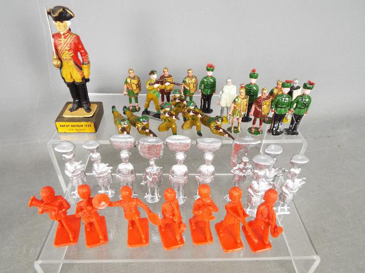 Toy Soldiers, Unconfirmed Makers - A collection of mainly painted white metal figures, - Image 3 of 6
