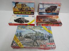 ESCI - Five x WWII Military Model kits - 1:72 Scale. # 3605 M12 KING KONG with U.S.