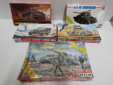 ESCI - Five x WWII Military Model kits - 1:72 Scale. # 3605 M12 KING KONG with U.S.