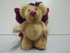 Witney Jointed Teddy Bear - Limited edition. Pink Butterfly wings in original box. 7cm.