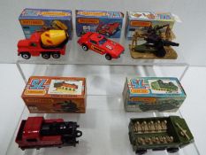 Matchbox - Five boxed Matchbox Superfast diecast vehicles.