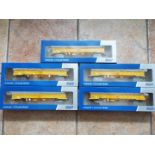 Dapol - five 00 gauge JNA Falcon Network Rail NLU wagons # 4F-010-001,