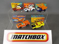 Matchbox - Five boxed Matchbox Superfast diecast vehicles.