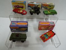 Matchbox - Five boxed Matchbox Superfast diecast vehicles.