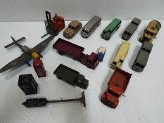 Dinky - Johillco - A collection of 16 vintage diecast vehicles and accessories.