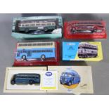 Corgi - IXO - A group of 5 boxed / carded bus models in 1:43 and 1:50 scales including IXO AEC