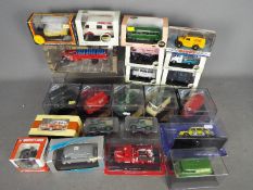 Oxford - Corgi - Vitesse - A mixed lot of 22 boxed diecast vans and trucks in several scales,