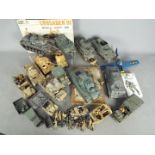 Tamiya - Revell - A large collection of 18 built and painted military model kits in several scales