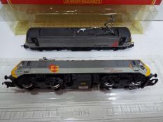 Hornby - two OO gauge diesel class 90 electric locomotives comprising Railfreight Distribution' op