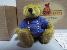 Witney - Teddy Bear by Sally Lambert. "Albert" - Limited Edition No. 3/3. Boxed with certificate. 5.