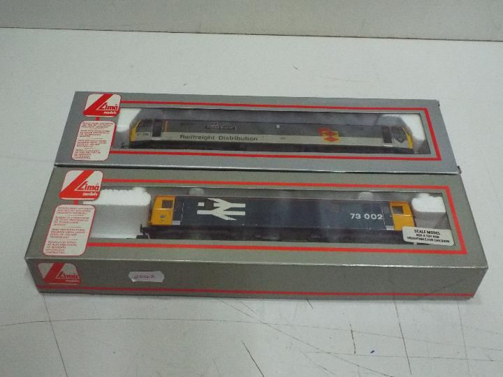 Lima - two OO gauge diesel electric locomotives comprising class 73 blue livery op no 73002 # - Image 2 of 2