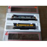 Lima - two OO gauge diesel electric locomotives comprising class 73,