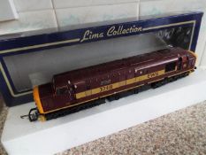 Lima Collection - an OO gauge class 37 diesel electric locomotive EWS marron and yellow livery op