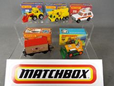 Matchbox - Five boxed Matchbox Superfast diecast vehicles.