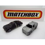 Matchbox - An Experimental Matchbox Cadillac Limousine with a Matchbox 'First Shot' Buster Pick-Up.