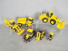 Joal - A fleet of six unboxed scale diecast construction vehicles in 1:50 and 1:35 scales from Joal.