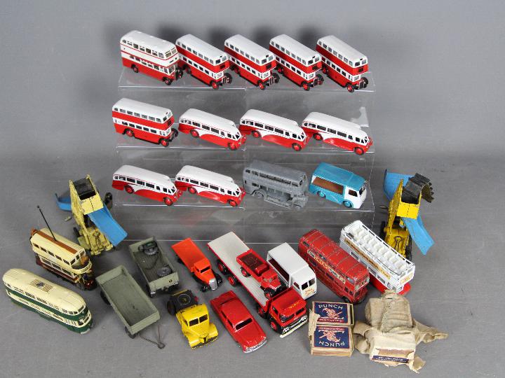 Dinky - A lot of 25 mostly Dinky models which have been hand painted and some that need restoration