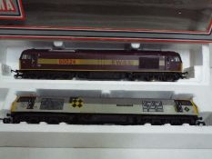 Lima - two OO gauge diesel electric class 60 locomotives comprising 'Thomas Bernardo' op no 60055 #