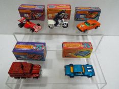 Matchbox - Five boxed Matchbox Superfast diecast vehicles.