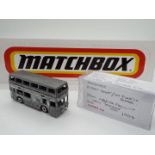 Matchbox - A 'First Shot' UK (Enfield) produced model of a Matchbox MB17 London Bus.