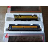Lima - two OO gauge diesel electric locomotives comprising 'Valiant' op no 50015 BR yellow and grey