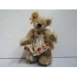Hardy - Teddy Bear by June Kendall. "Charlotte". Mohair. Limited edition 7/8. Paper label necklace.