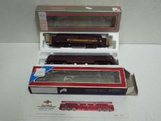 Hornby - two OO gauge diesel electric locomotives comprising class 52 Western Courier,