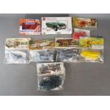 Airfix - Timpo - A collection of 3 unopened Airfix 1:32 scale cars and 4 1:72 aero plane model kits