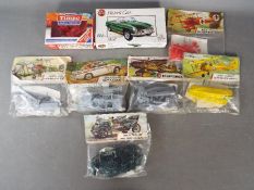 Airfix - Timpo - A collection of 3 unopened Airfix 1:32 scale cars and 4 1:72 aero plane model kits