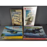 Airfix - Italeri - Esci - A lot of 4 boxed model kits in various scales including HMS Victory,