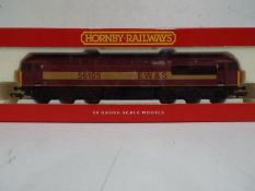 Hornby - an OO gauge diesel electric locomotive class 56 EWS maroon and yellow livery op no 56105 #