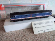 Lima - an OO gauge diesel electric locomotive class 50 Network South East 'Ark Royal', blue livery,