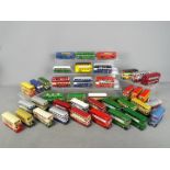EFE - An armada of 40 unboxed 1:76 scale diecast EFE double deck and single deck model buses.