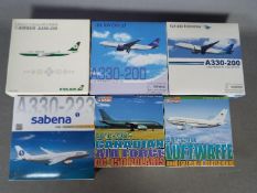 Dragon Wings - A collection of six boxed diecast model aircraft in 1:400 scale by Dragon Wings.