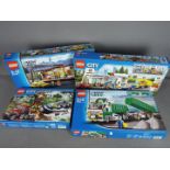 LEGO - 4 boxed Lego City sets, # 7998 Dumper Truck, # 60050 Railway Station, # 60071 Hovercraft set,