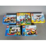 LEGO - 5 boxed Lego sets # 31006, # 60002, # 60017, # 60057, # 70402.