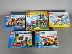 LEGO - 5 boxed Lego sets # 31006, # 60002, # 60017, # 60057, # 70402.