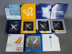 Gemini Jets - A fleet of six boxed diecast model aircraft in 1:400 scale by Gemini Jets.