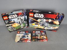 LEGO - 4 boxed Lego Star Wars sets, # 7655, # 7657, # 7658, # 7667.