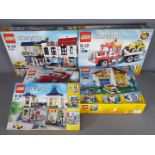 LEGO - # 4955 Big Rig, # 7347 Highway Pickup, # 31012 Family House, # 31026 Bike Shop, # Toy Shop.