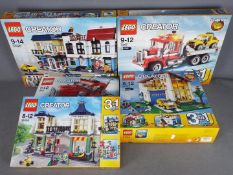 LEGO - # 4955 Big Rig, # 7347 Highway Pickup, # 31012 Family House, # 31026 Bike Shop, # Toy Shop.